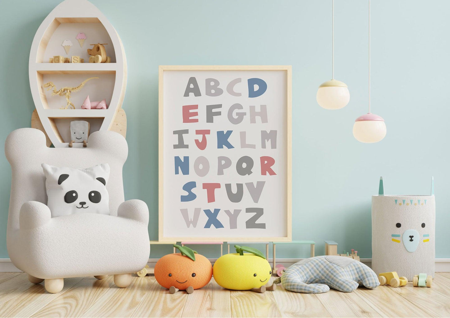 Poster per bambini da stampare Alfabeto Nordic - PrintableChild