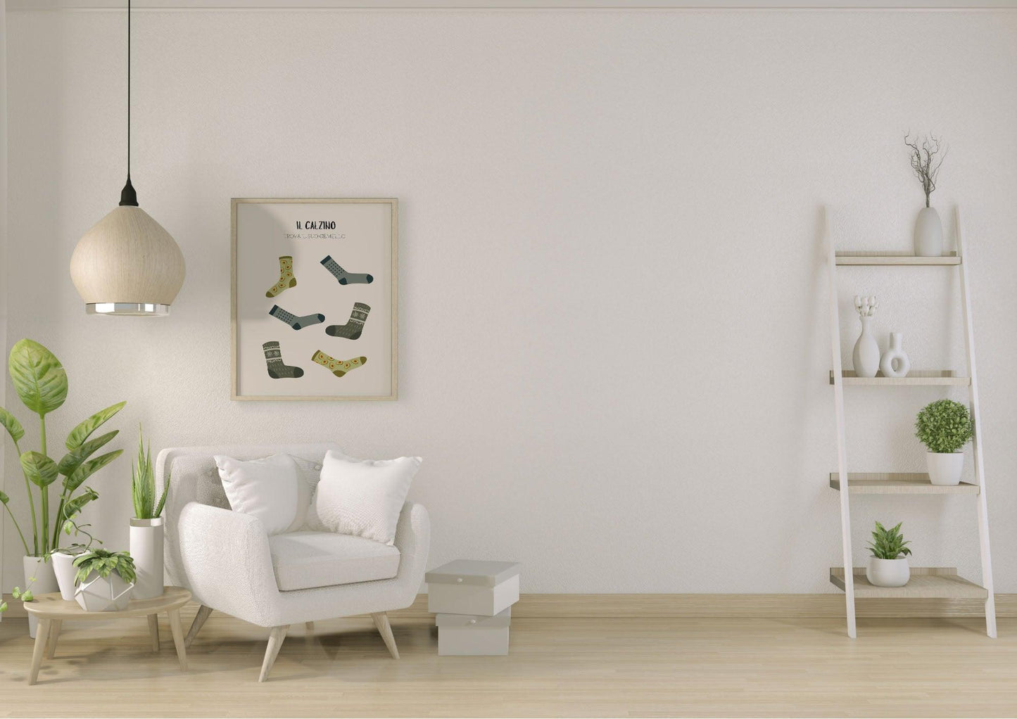 Poster per bambini da stampare con Calzini Blu e Verdi - PrintableChild