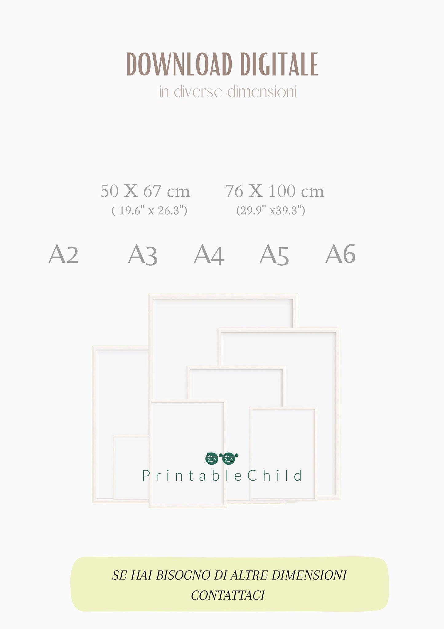 Poster per bambini da stampare con Coniglietto Madre e Figlio - PrintableChild