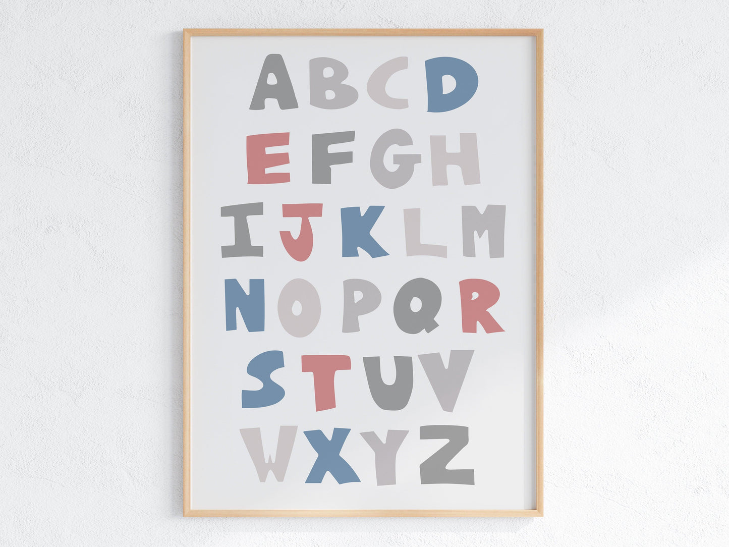 Poster per bambini da stampare Alfabeto Nordic - PrintableChild