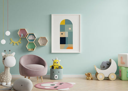 Poster per bambini da stampare Equilibrio di Forme - PrintableChild