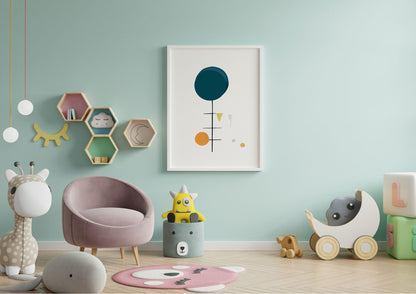 Poster per bambini Colori Circolari - PrintableChild