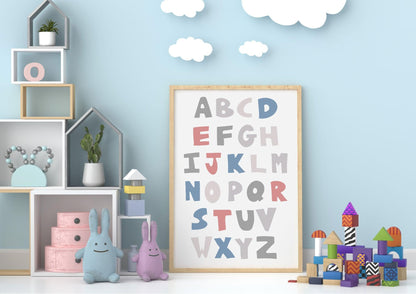 Poster per bambini da stampare Alfabeto Nordic - PrintableChild