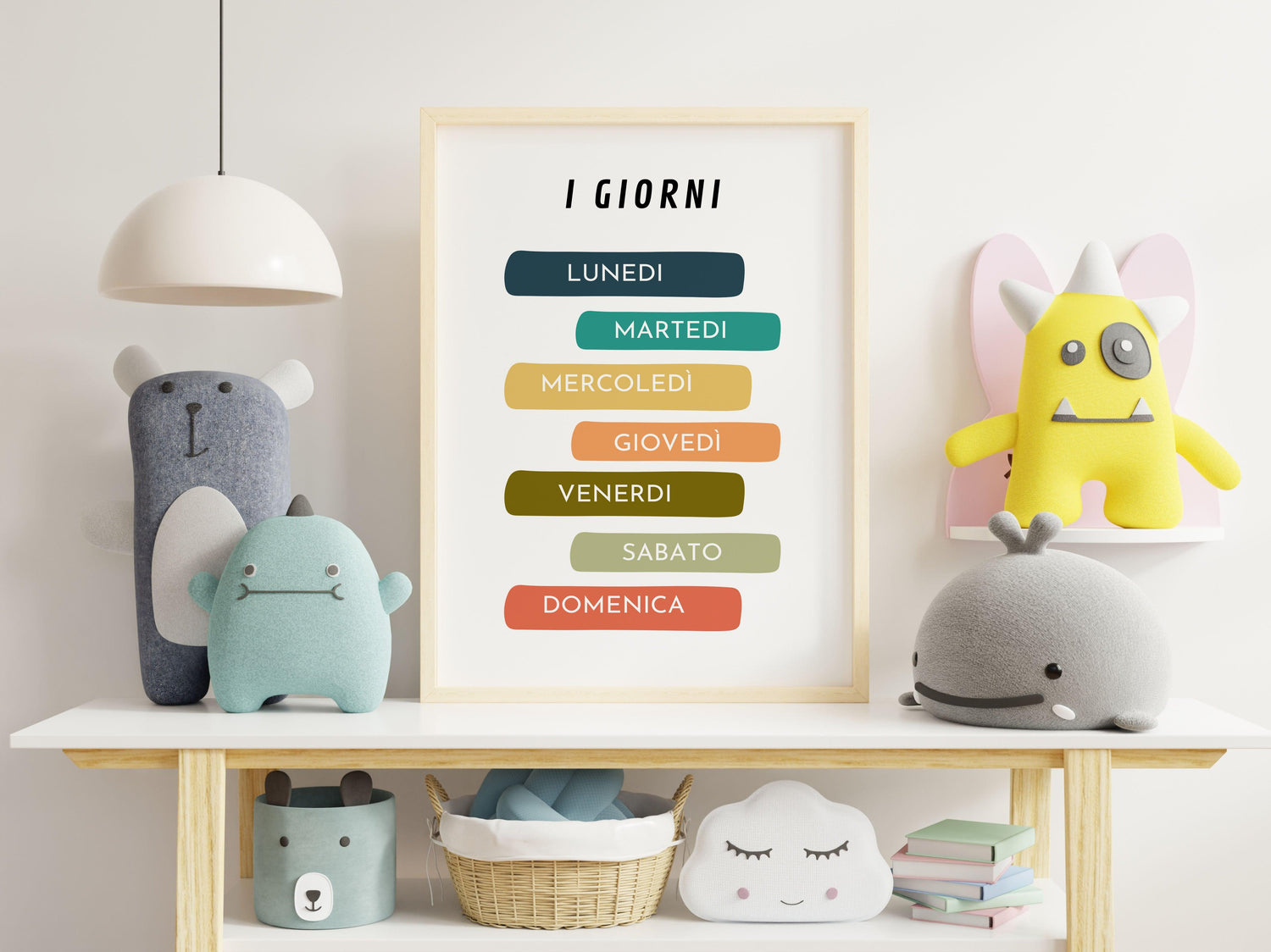 Poster per bambini da stampare con i Giorni della Settimana - PrintableChild