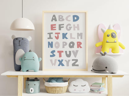 Poster per bambini da stampare Alfabeto Nordic - PrintableChild