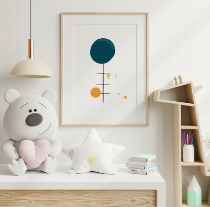 Poster per bambini Colori Circolari - PrintableChild