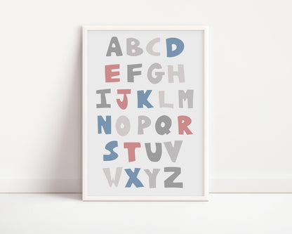 Poster per bambini da stampare Alfabeto Nordic - PrintableChild