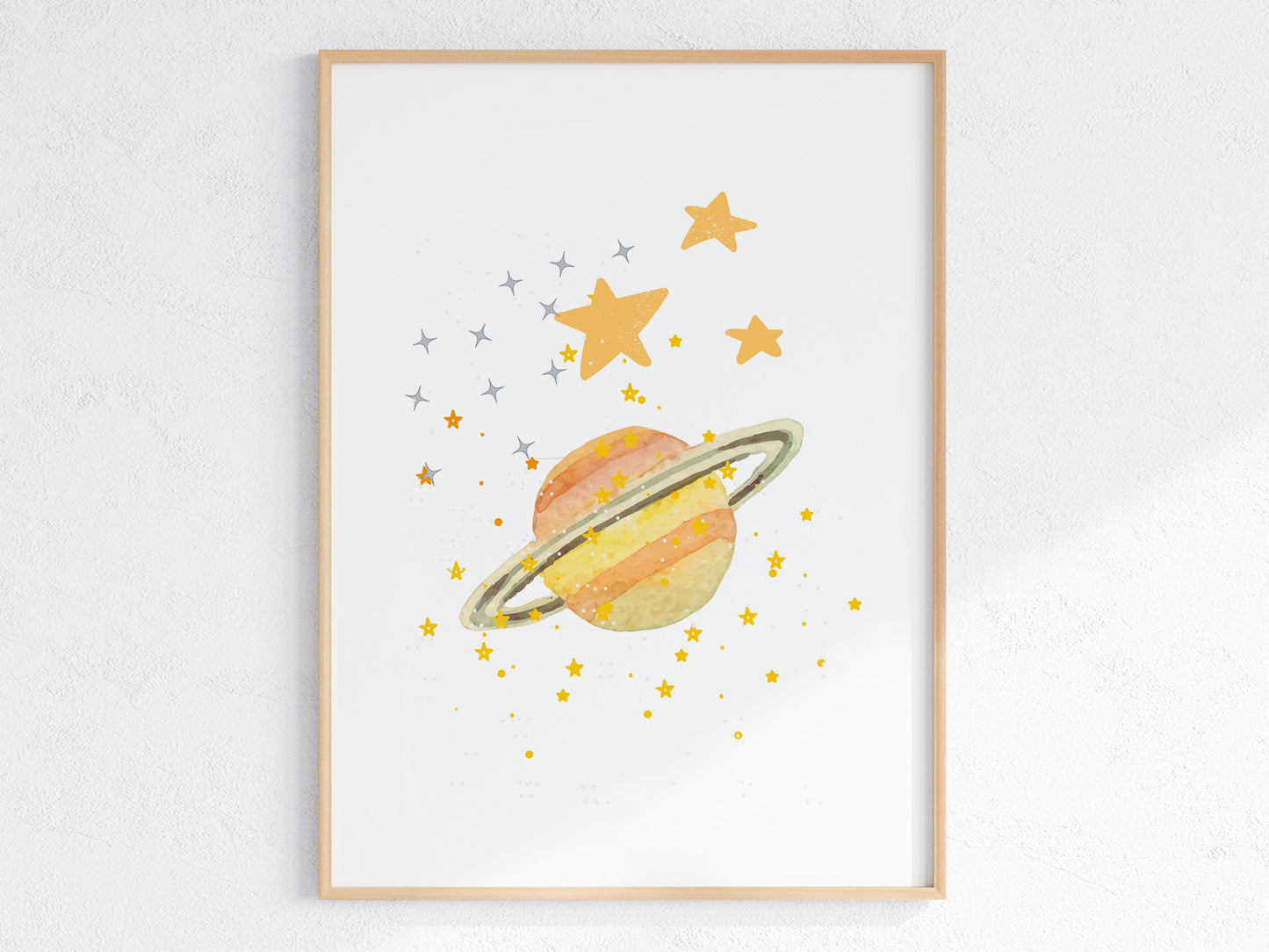 Poster per bambini  da stampare con Pianeta e  Anello - PrintableChild