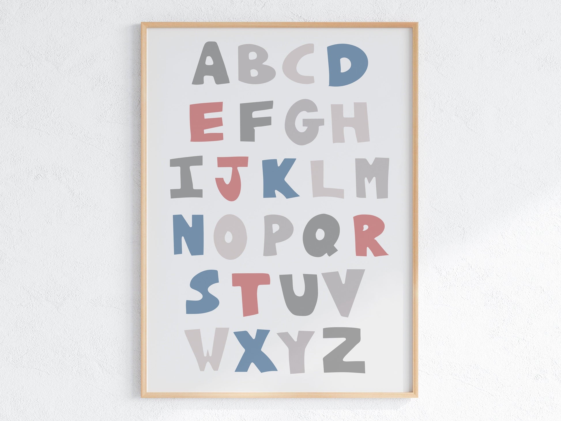 Poster per bambini da stampare Alfabeto Nordic - PrintableChild