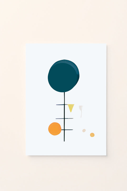 Poster educativo per bambini con colori disposti in forma circolare , perfetto per decorare la cameretta e stimolare la conoscenza dei colori e delle forme in modo armonioso e divertente.
