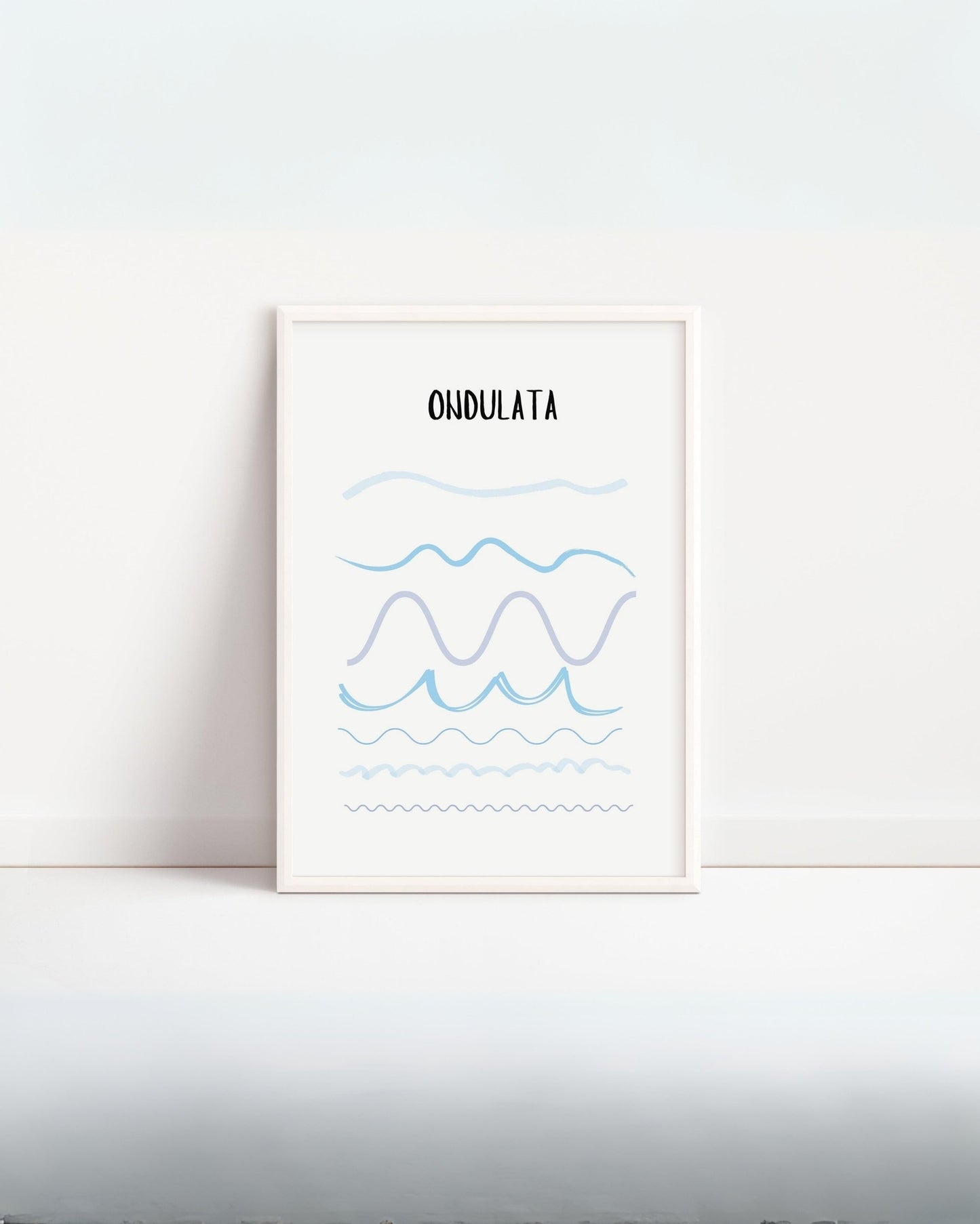 Poster per bambini da stampare – Linea Ondulata Colorata (Stampa Digitale)