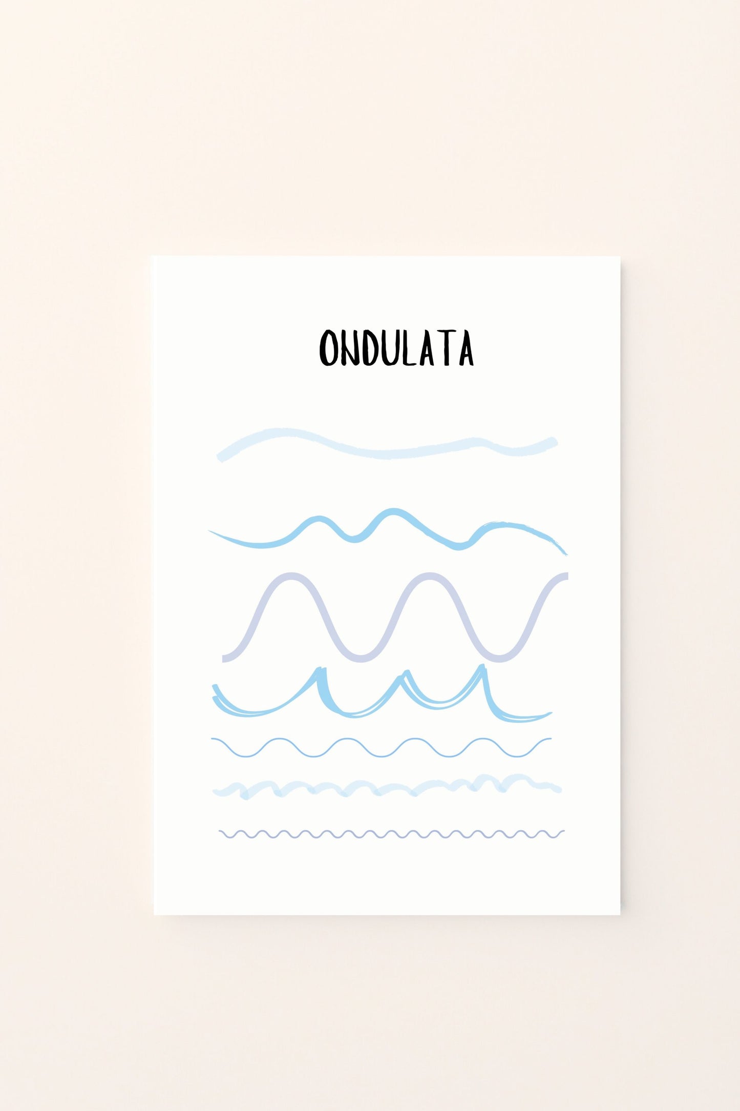 Poster per bambini da stampare – Linea Ondulata Colorata (Stampa Digitale)