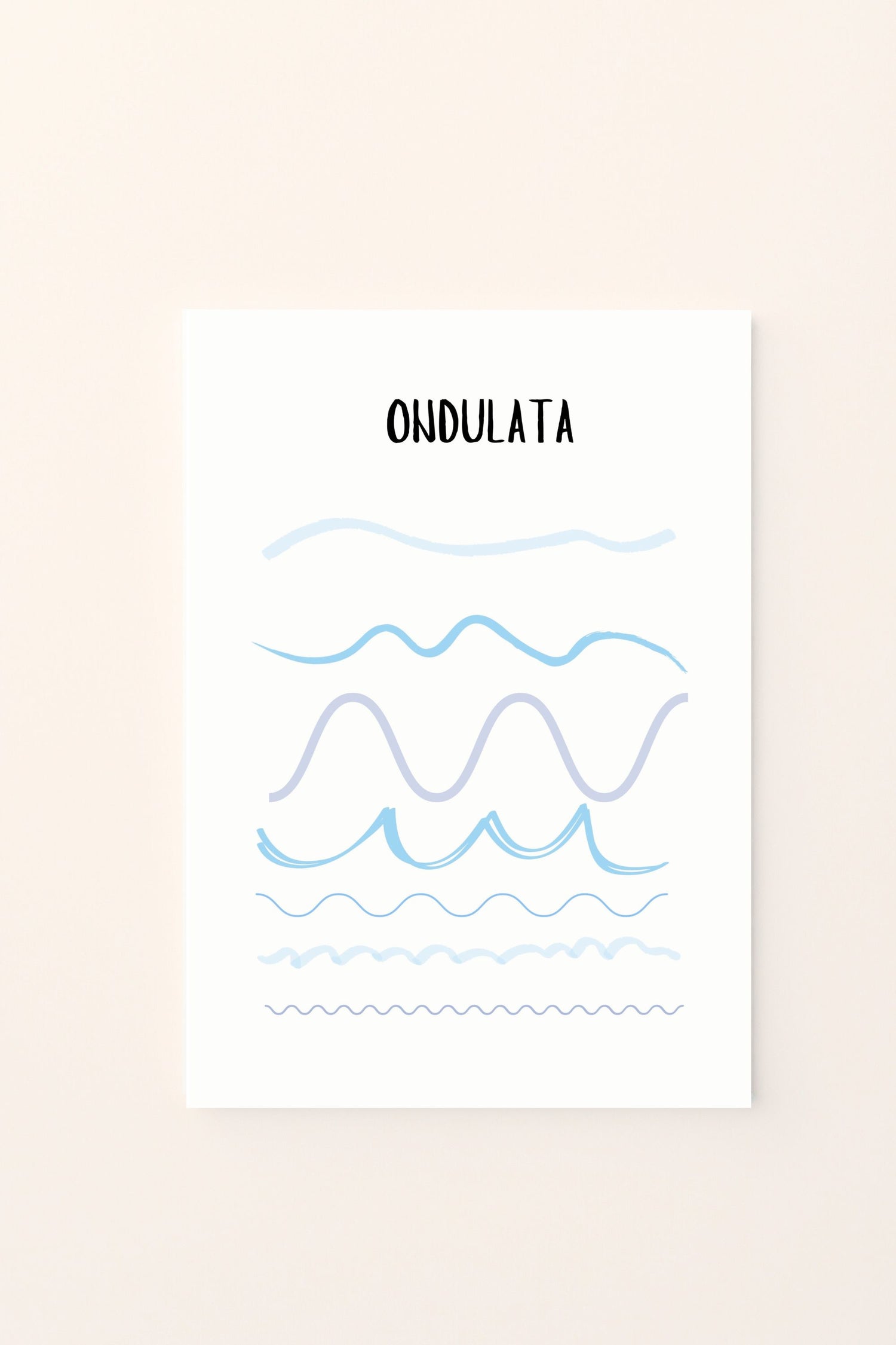 Poster per bambini da stampare – Linea Ondulata Colorata (Stampa Digitale)