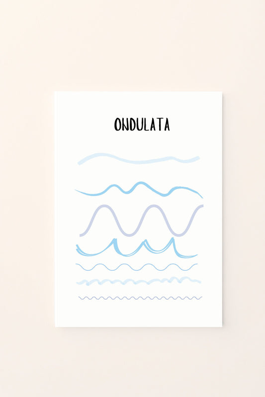 Poster per bambini da stampare – Linea Ondulata Colorata (Stampa Digitale)